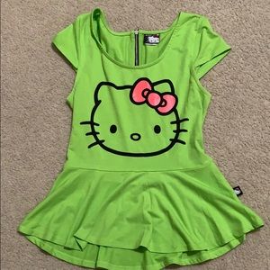 Hello kitty peplum shirt